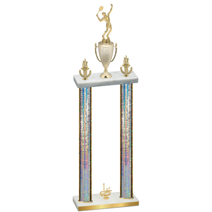 Double Silver Glacier First Place Tennis Trophy