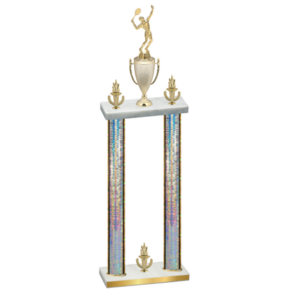 Double Silver Glacier Victory Tennis Trophy