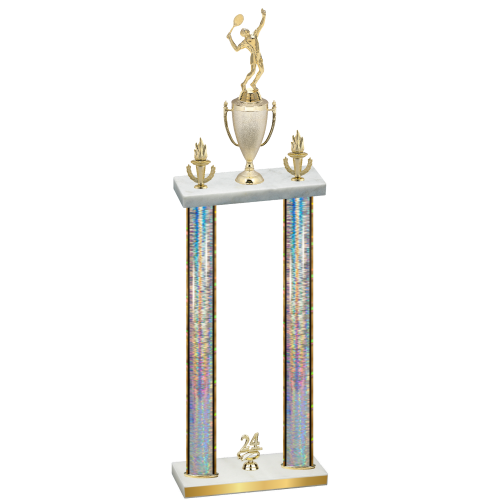 Double Silver Glacier Year Tennis Trophy