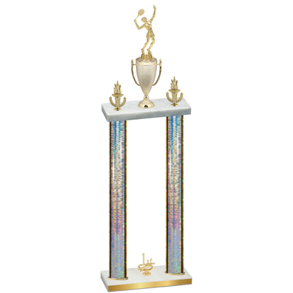 Double Silver Glacier First Place Tennis Trophy