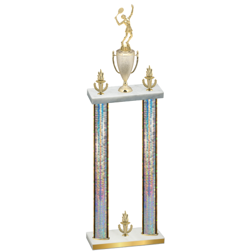 Double Silver Glacier Victory Tennis Trophy