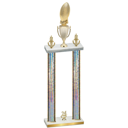 Double Silver Glacier Year Football Trophy