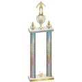 Double Silver Glacier First Place Wrestling Trophy