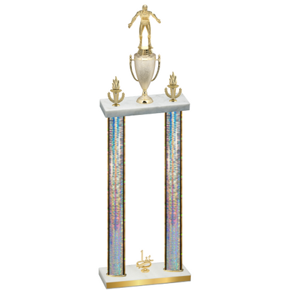 Double Silver Glacier First Place Wrestling Trophy