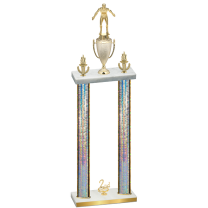 Double Silver Glacier Second Place Wrestling Trophy