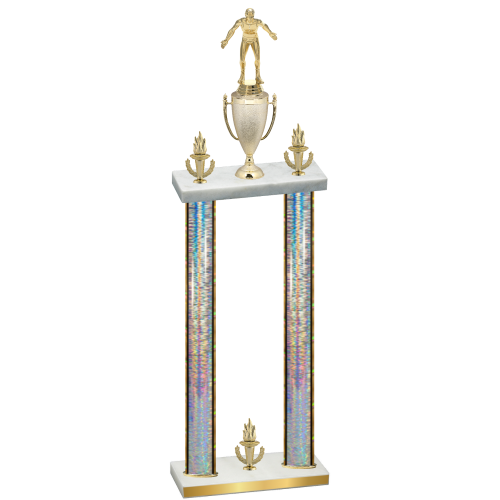 Double Silver Glacier Victory Wrestling Trophy