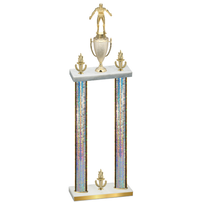 Double Silver Glacier Victory Wrestling Trophy