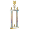 Double Silver Glacier Victory Bowling Trophy