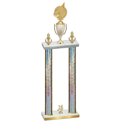 Double Silver Glacier Year Volleyball Trophy