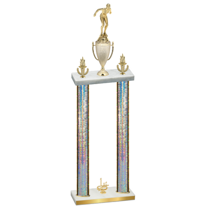 Double Silver Glacier First Place Tennis Trophy