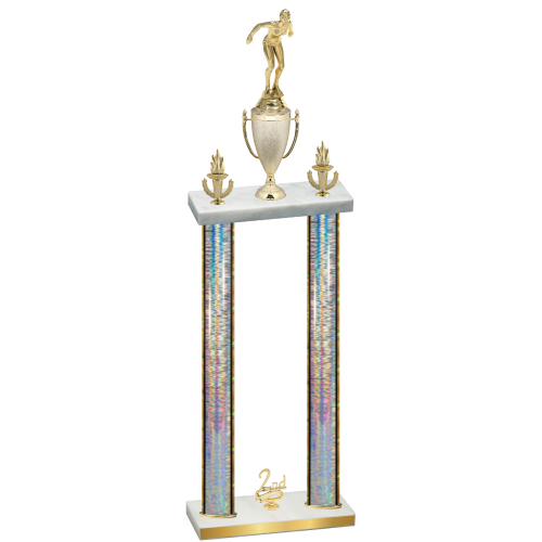 Double Silver Glacier Second Place Tennis Trophy