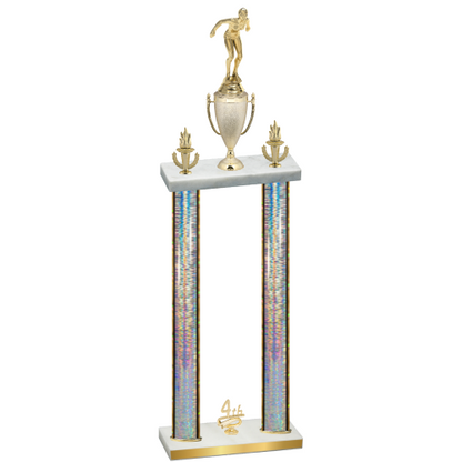 Double Silver Glacier Fourth Place Tennis Trophy