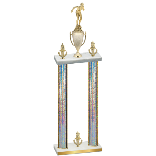 Double Silver Glacier Victory Tennis Trophy
