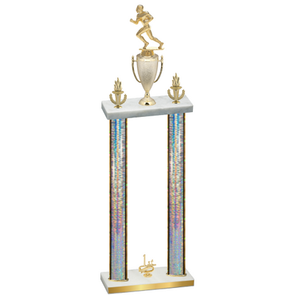 Double Silver Glacier First Place Football Trophy