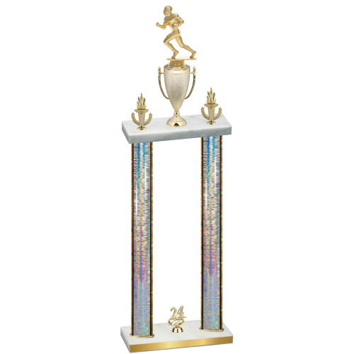 Double Silver Glacier Year Football Trophy