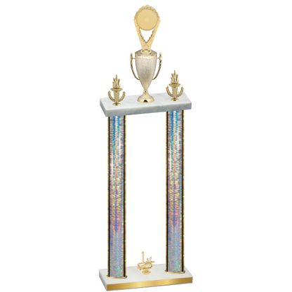 Double Silver Glacier First Place Insert Trophy