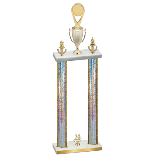 Double Silver Glacier Year Insert Trophy