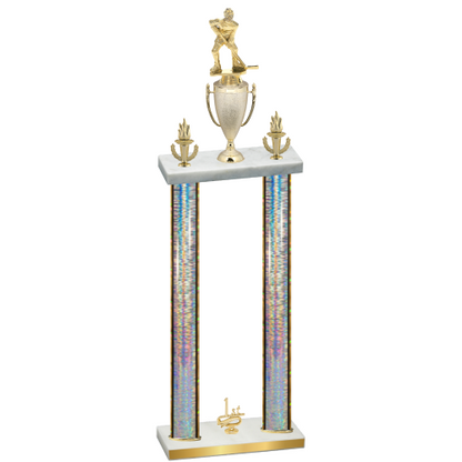 Double Silver Glacier First Place Hockey Trophy