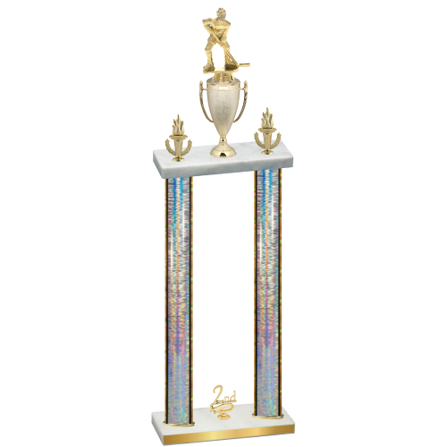 Double Silver Glacier Second Place Hockey Trophy