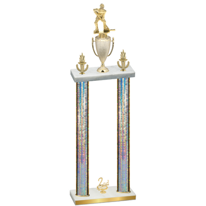Double Silver Glacier Second Place Hockey Trophy