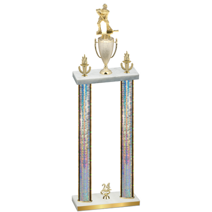 Double Silver Glacier Year Hockey Trophy