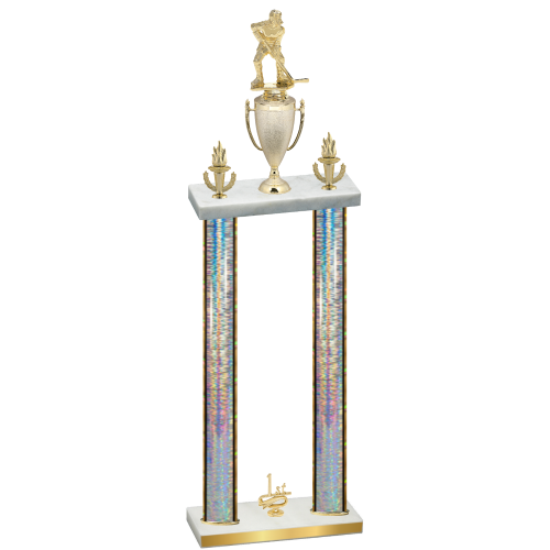 Double Silver Glacier First Place Hockey Trophy