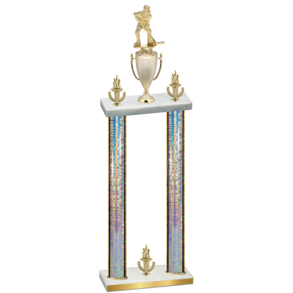 Double Silver Glacier Victory Hockey Trophy