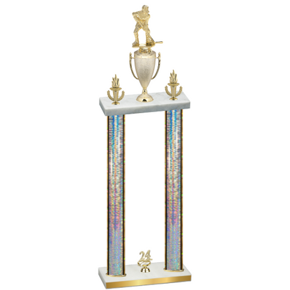 Double Silver Glacier Year Hockey Trophy