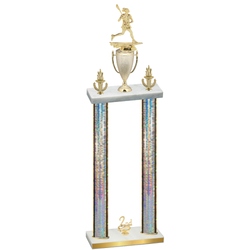Double Silver Glacier Second Place Lacrosse Trophy