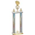 Double Silver Glacier Third Place Basketball Trophy