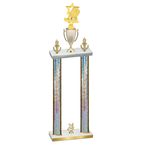 Double Silver Glacier Year Pickleball Trophy