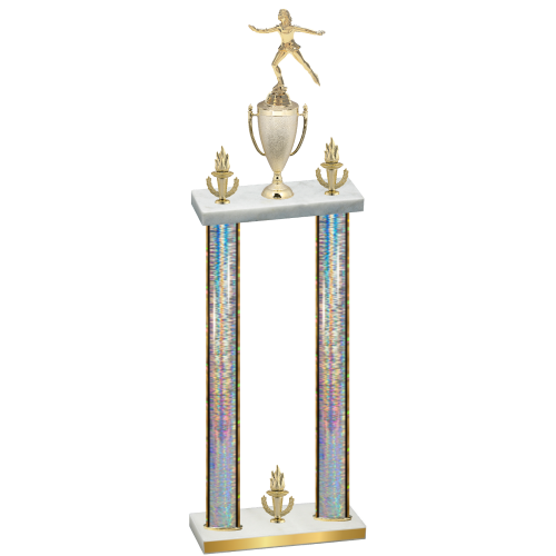 Double Silver Glacier Victory Skater Trophy