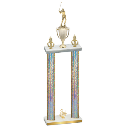 Double Silver Glacier Third Place Golf Trophy
