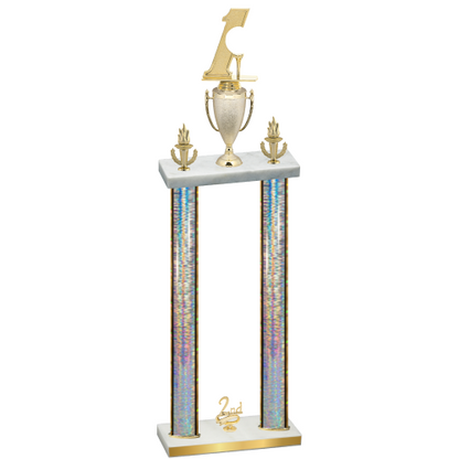 Double Silver Glacier Second Place Golf Trophy