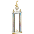 Double Silver Glacier Fourth Place Golf Trophy