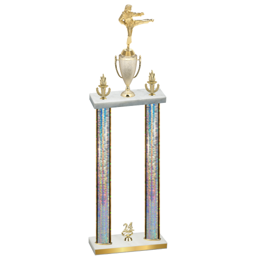 Double Silver Glacier Year Karate Trophy