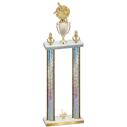 Double Silver Glacier First Place Baseball Trophy