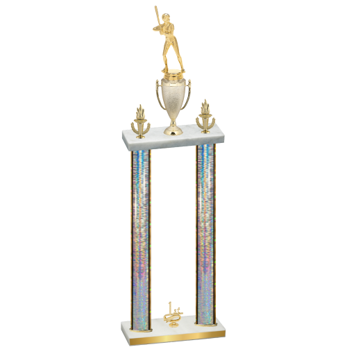Double Silver Glacier First Place Softball Trophy