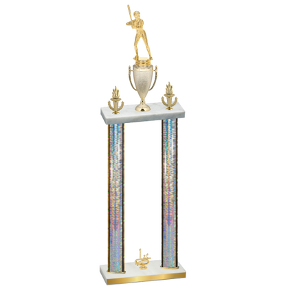 Double Silver Glacier First Place Softball Trophy