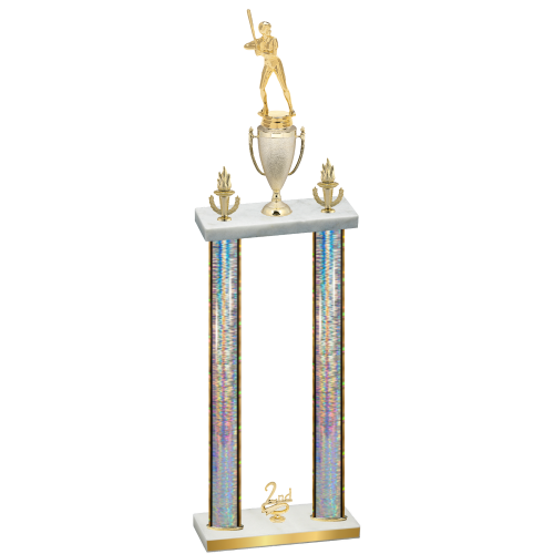 Double Silver Glacier Second Place Softball Trophy
