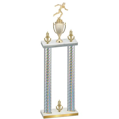 Double Silver Carbon Fiber Victory Running Trophy