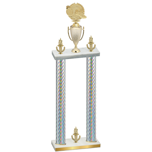 Double Silver Carbon Fiber Victory Running Trophy