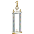 Double Silver Carbon Fiber Victory Swimming Trophy