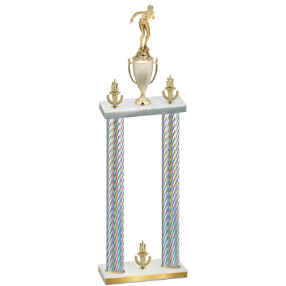 Double Silver Carbon Fiber Victory Tennis Trophy