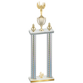 Double Silver Carbon Fiber Fourth Place Victory Trophy