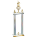 Double Silver Carbon Fiber Year Music Trophy