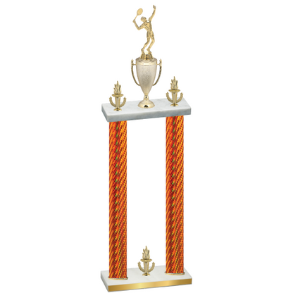 Double Orange Carbon Fiber Victory Tennis Trophy