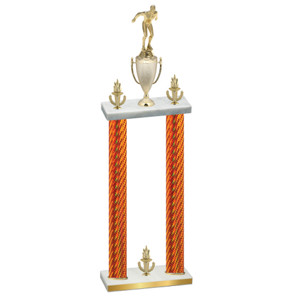 Double Orange Carbon Fiber Victory Swimming Trophy