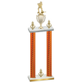 Double Orange Carbon Fiber Victory Hockey Trophy