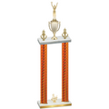 Double Orange Carbon Fiber Third Place Victory Trophy